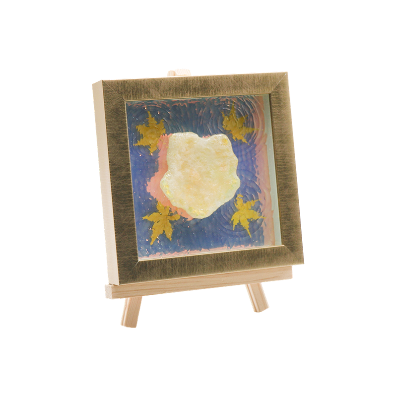 Víz hullámzás borostyán juharlevél szimulációs művész lámpa - Maple Shadow Lamp