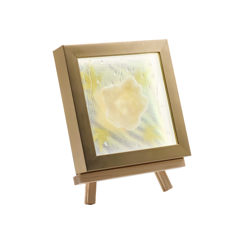 Négyzet világos sárga juharlevél Art Light - Maple Frost
