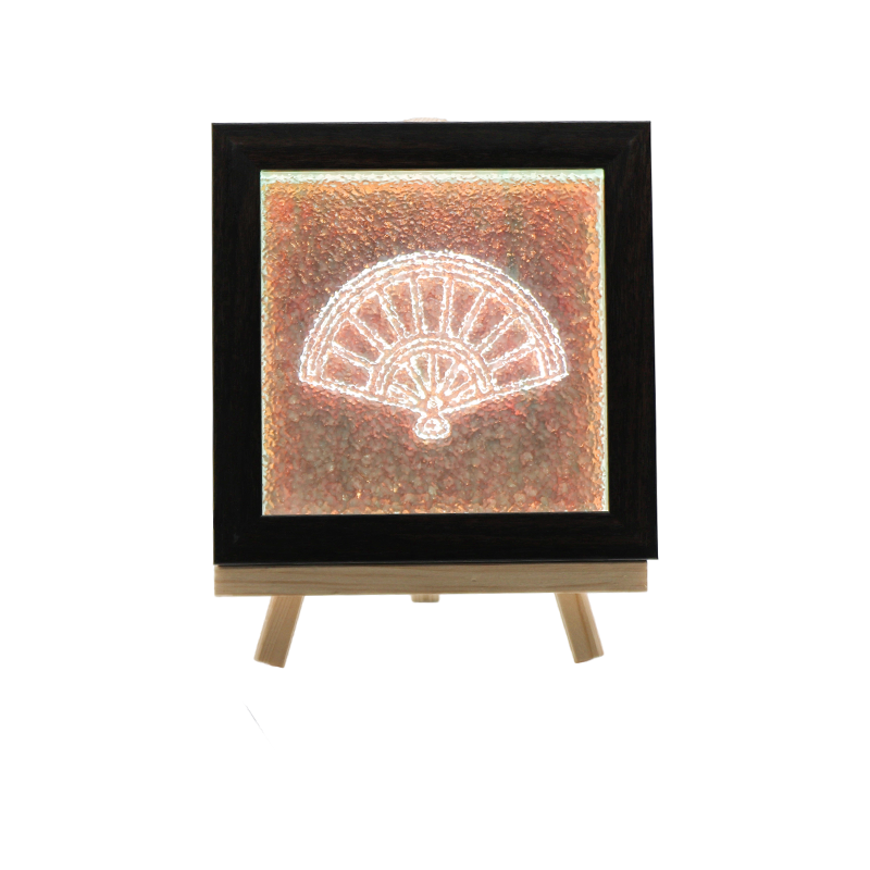 Japán legyező mintás kristálylámpa-japán Feng Shui Chant