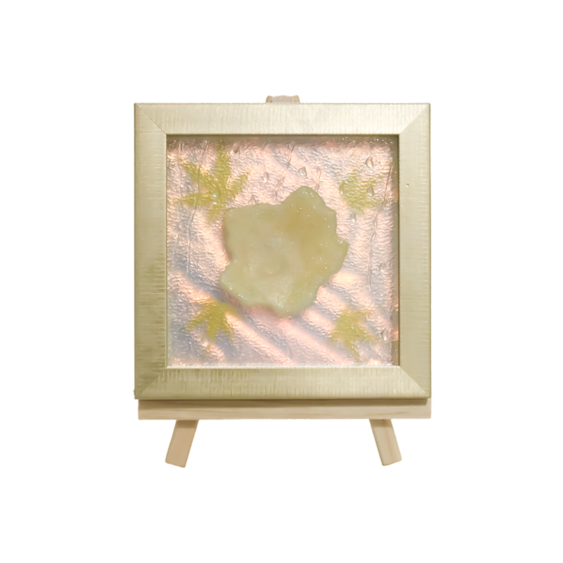 Négyzet világos sárga juharlevél Art Light - Maple Frost